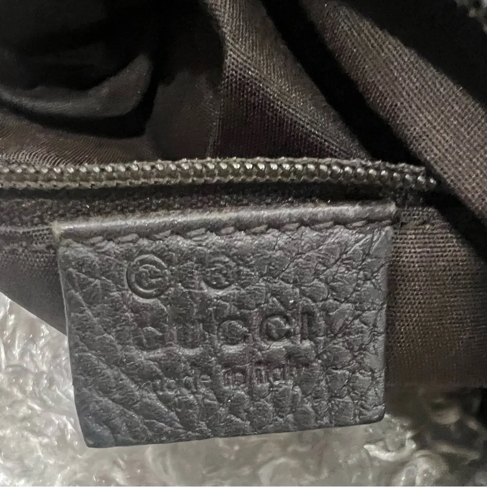 GUCCI Brown GG Canvas Hobo Handbag
